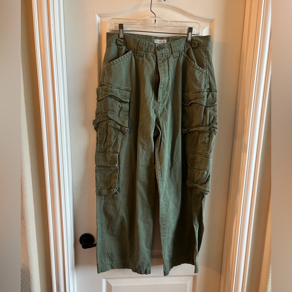 North west Blue Men’s Barrel Style Olive Cargo Pants